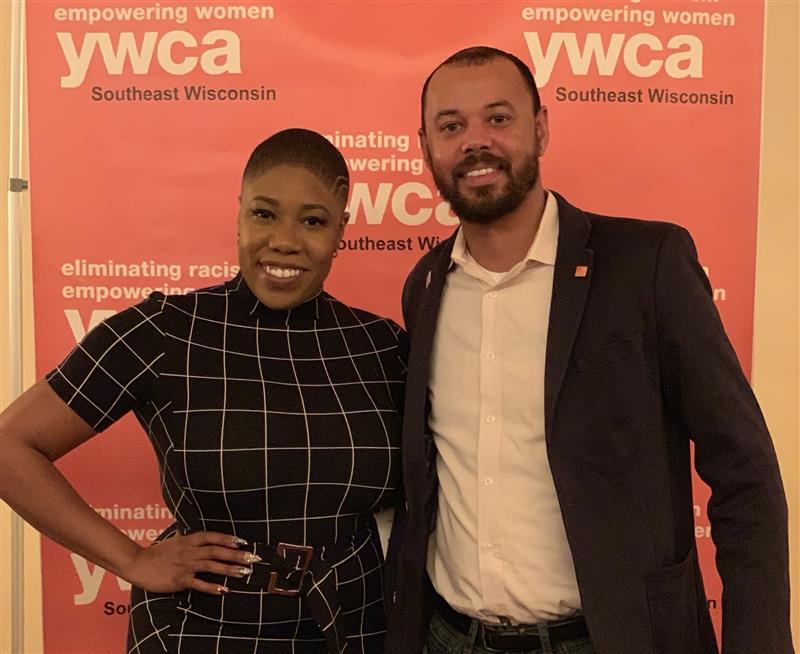 Khary Penebaker at YWCA Southeast Wisconsin event