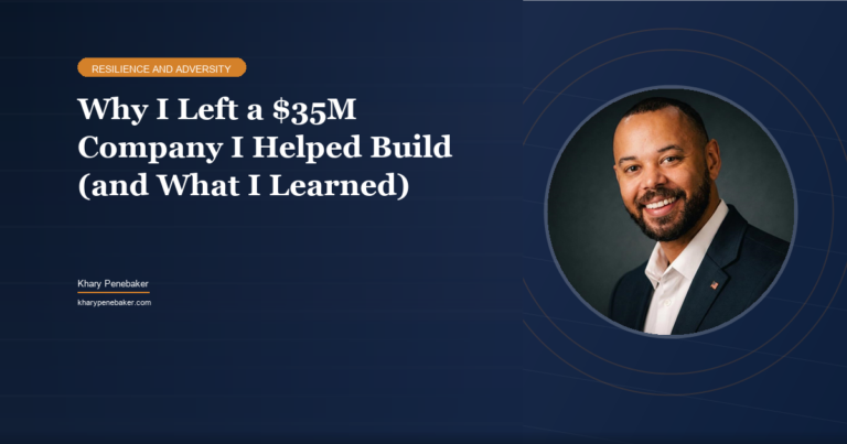 Why I resigned from a $35M company I helped build