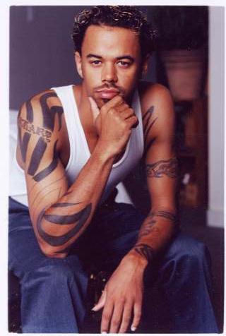 Khary Penebaker modeling photo, early 2000s
