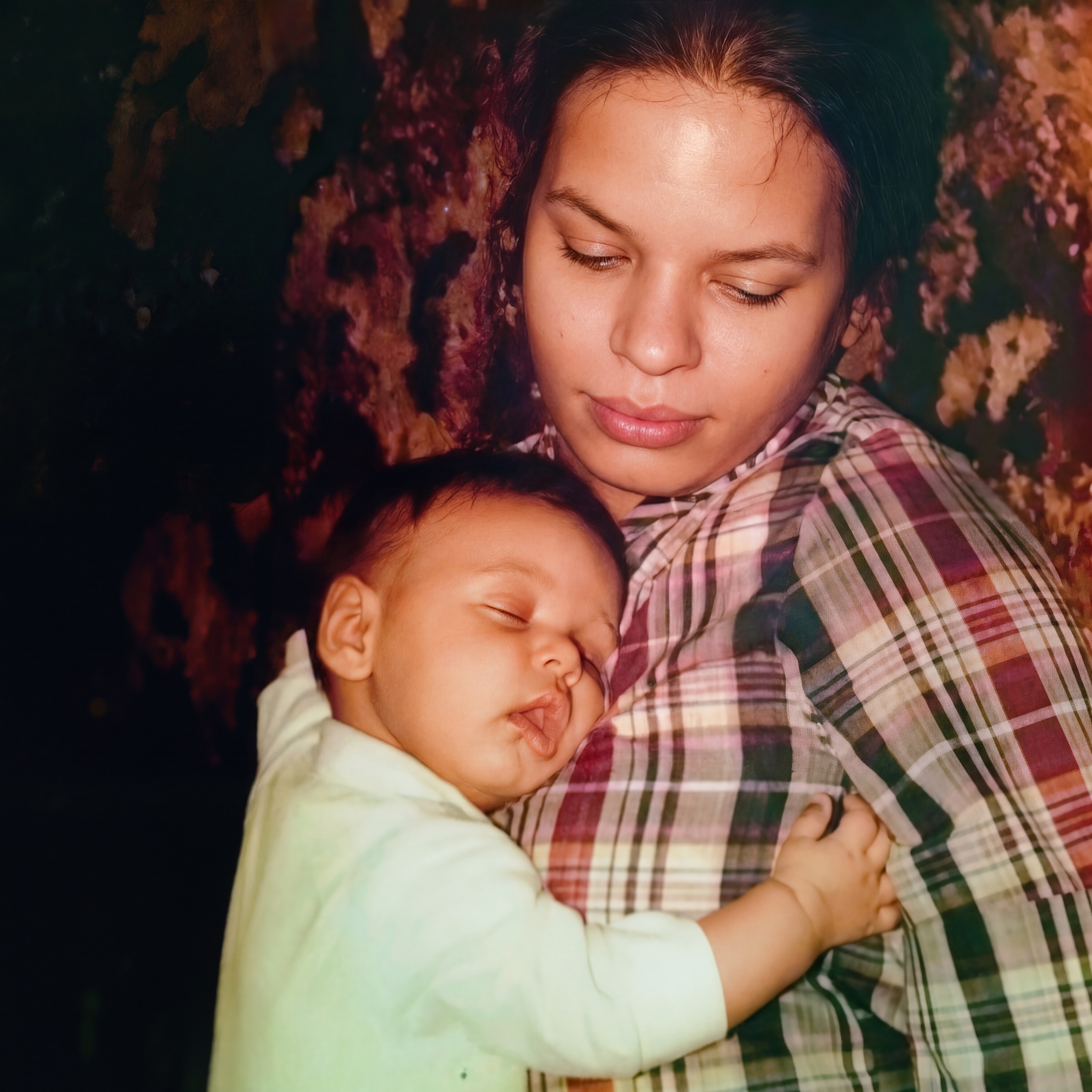 Baby Khary with his mother Joyce