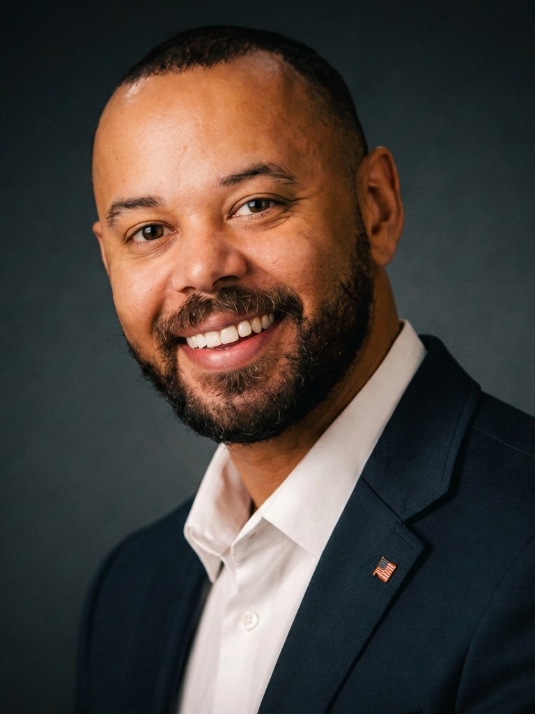 Khary Penebaker headshot, portrait crop